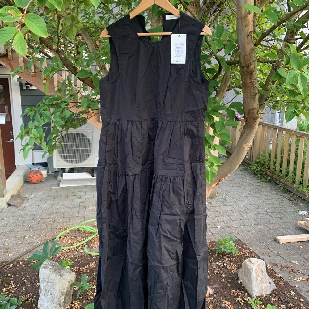In Wear Black Cotton Maxi Dress - Picture 6 of 11